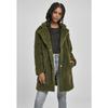 Parka femme - Urban Classic - Oversized - Couleur olive - Style workwear - Col en fourrure teddy