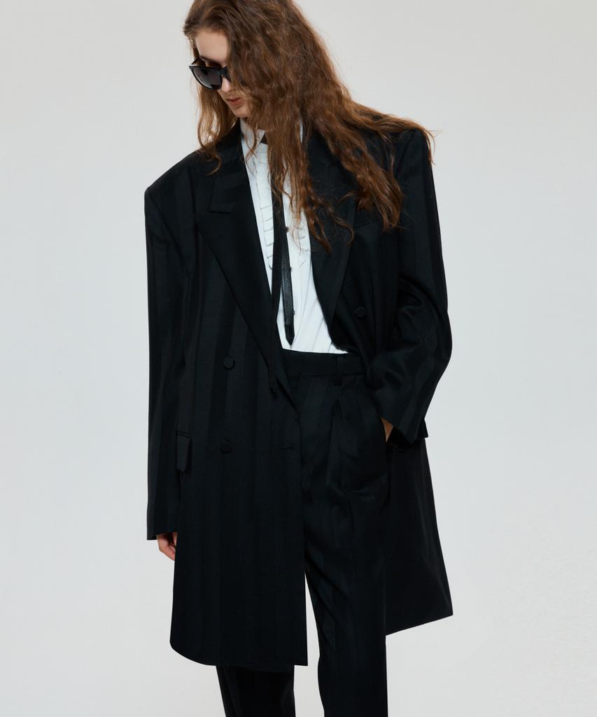 Untage Oversized Striped Blazer (Unisex)_Uth-Fb73