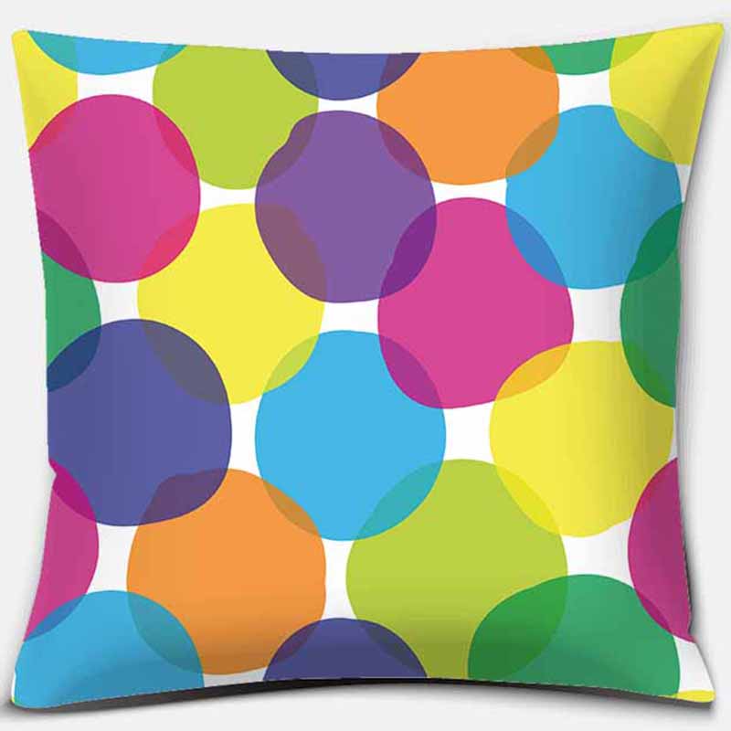 Квадратная наволочка с радужным принтом, украшение для дома, автомобильный чехол для дивана, 45 см * 45 см