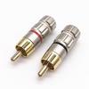 Медный штекер с резьбой 270RCA, паяный AV-штекер для аудио/видео