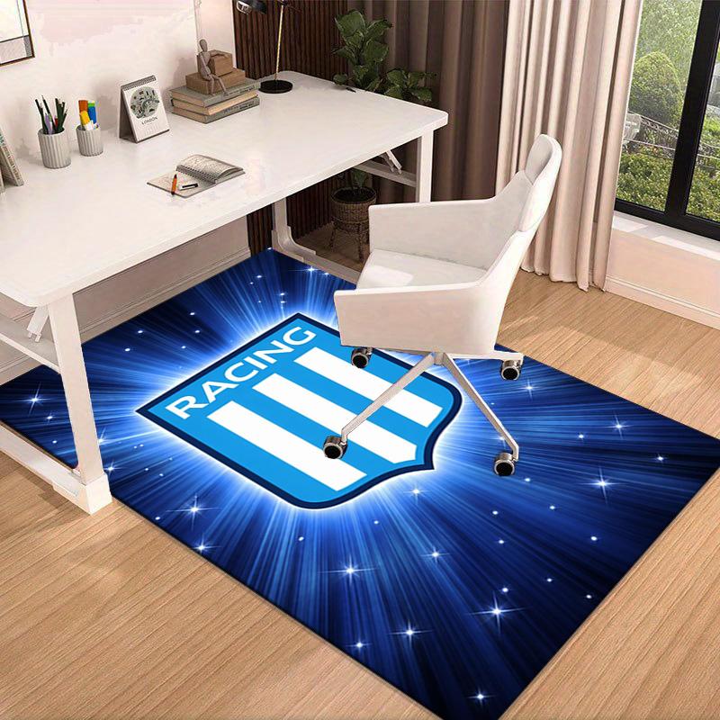 Racing Team Emblem Area Rug for Office, Chair Rug, Decorative Carpet Livingroom Mat, Large Size Fan gifts Christmas gifts
