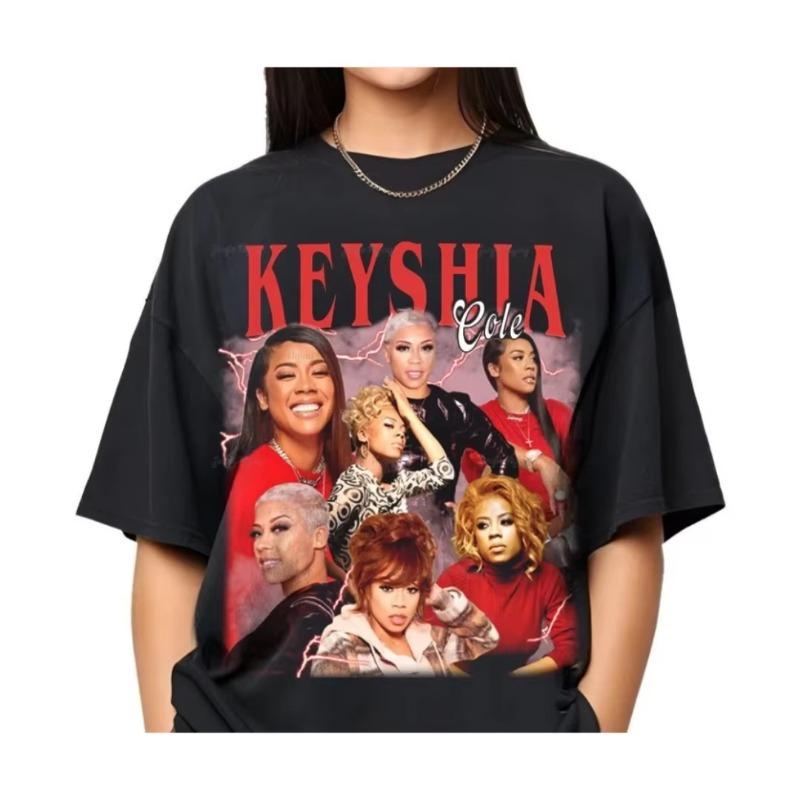 Vintage Keyshia Cole Bootleg Shirt The Love Hard Tour Concert Tee Unisex Sports Tshirts Soft