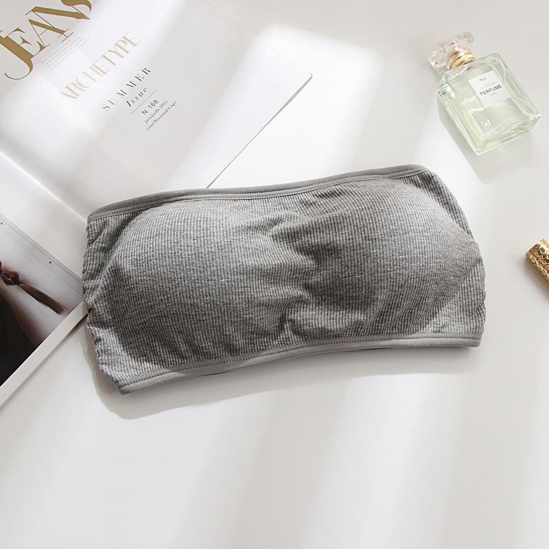 Женский бюстгальтер-бандо без бретелей с перекрещивающейся спинкой - Защита от открывания, дышащий и тонкий, с цельной чашкой