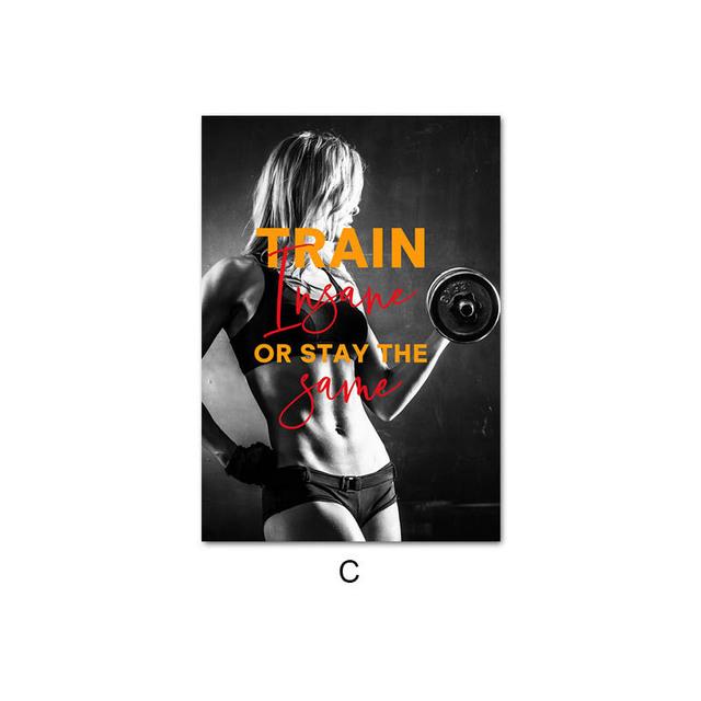 Декор для тренажерного зала, сексуальный постер для фитнеса и девушки, бодибилдинг, холст, картина, принт, мотивационные цитаты, картина, декор для тренажерного зала