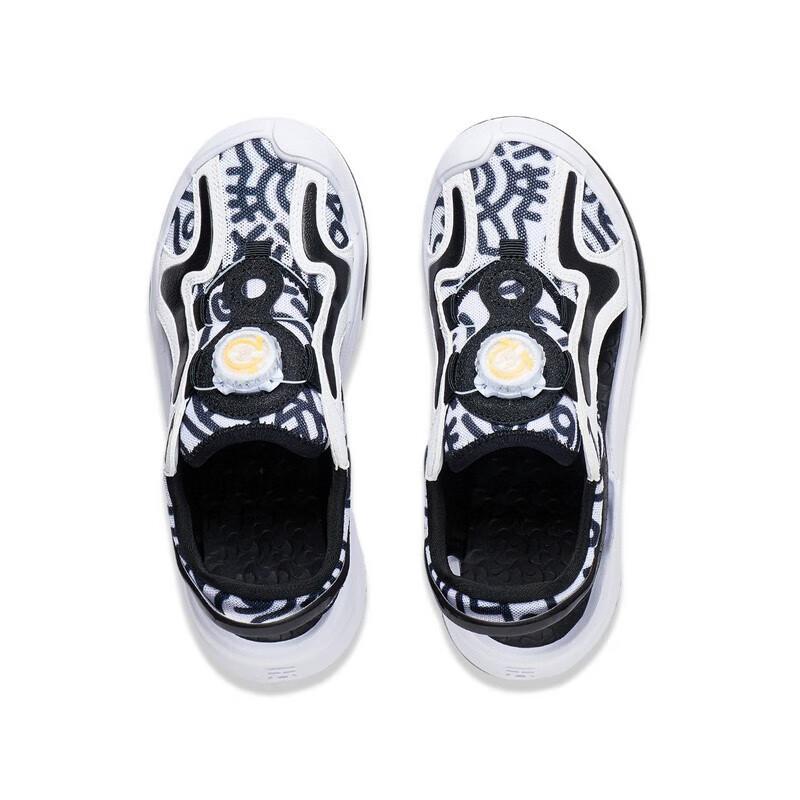 Li-Ning Сандалии детские Cyber Fluid Cloud Shock Absorbing Rebound легкие нескользящие сандалии детские сандалии белые черные YKUT004-5