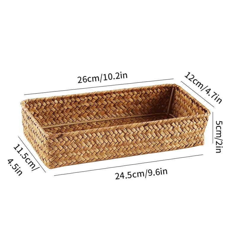 Плетеная корзина для хранения вещей Корзины для хранения вещей Ящик для шкафа Органайзер для рабочего стола Ящик для хранения вещей Серия Cesta Mimbre