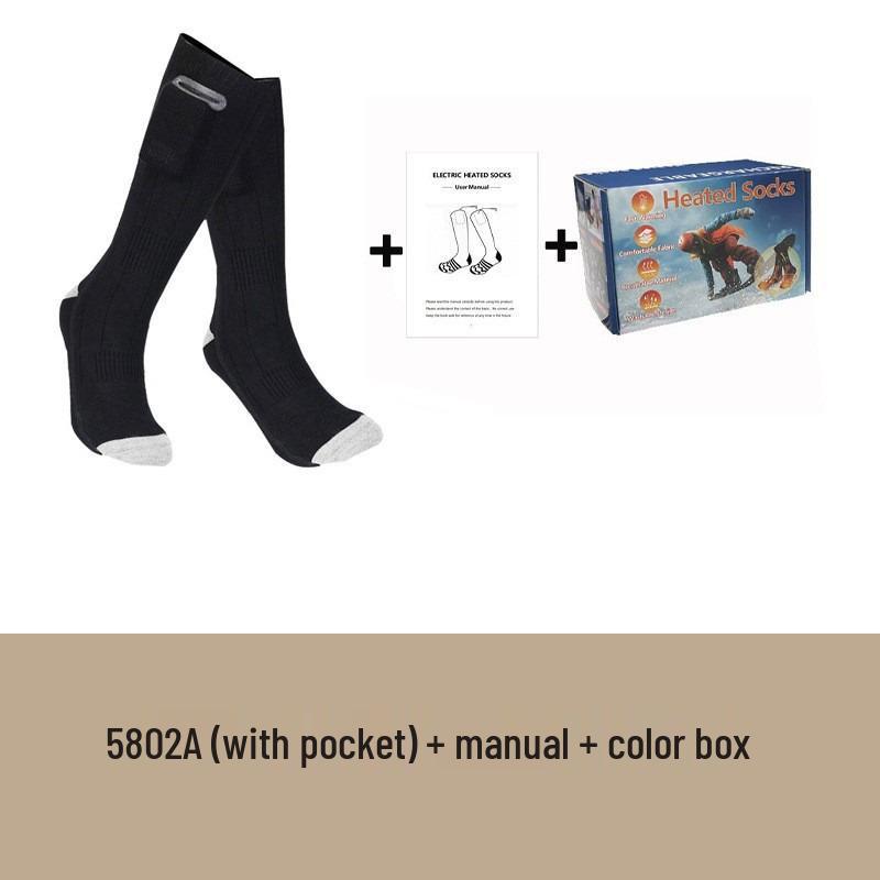 Съемные носки с электроподогревом - Зимние согревающие из чистого хлопка