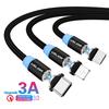 Magnetic Cable Quick Charge 3A USB Type C Cables 1m Wire Mobile Phone Fast Charging Data Cord