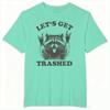 Unisex Tshirts Funny Lets Get Trashed Raccoon Graphic Tee Fashion Summer Animal Lovers Daily Tshirt Trash Panda Sarcastic Top