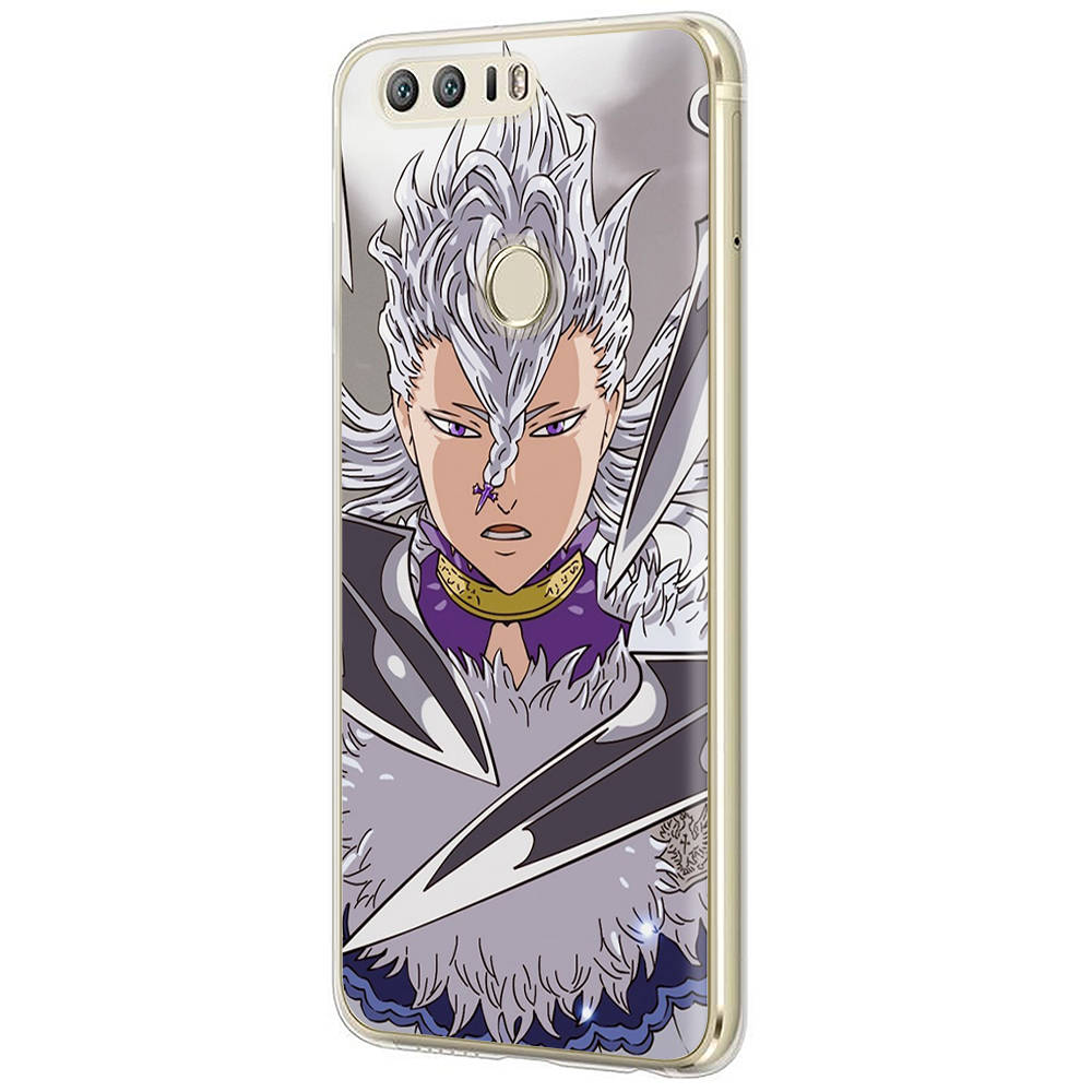 Чехол DT51 Black Clover Anime для Samsung A04 A14 A23 A34 A54 M23 M33 M52 M53 Realme 10 9 C30S C35 C55 VIVO Y02S Y21 Y33S Y51 X80 Pro Прозрачная крышка
