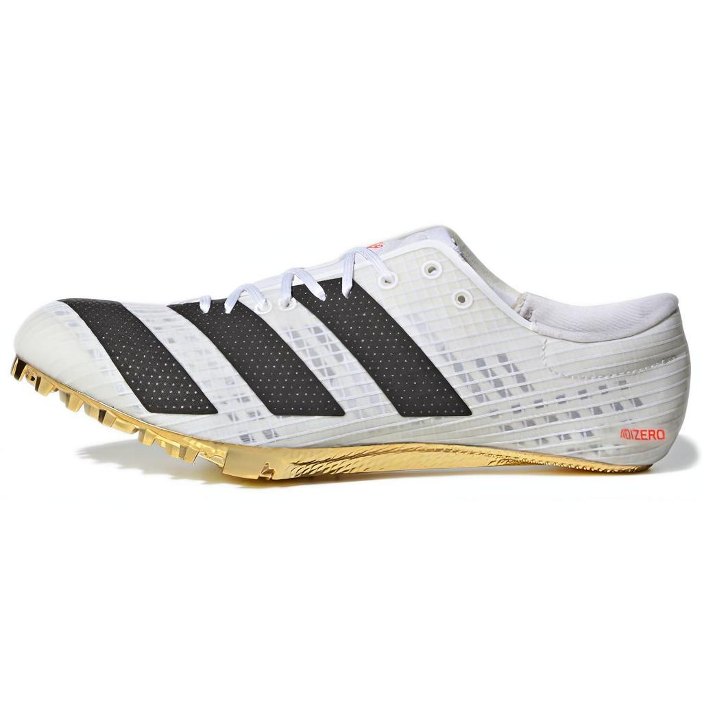 adidas Adizero Finesse Spikes White Gold Solar Red Unisex Sneakers Footwear-White Core-Black FY4081