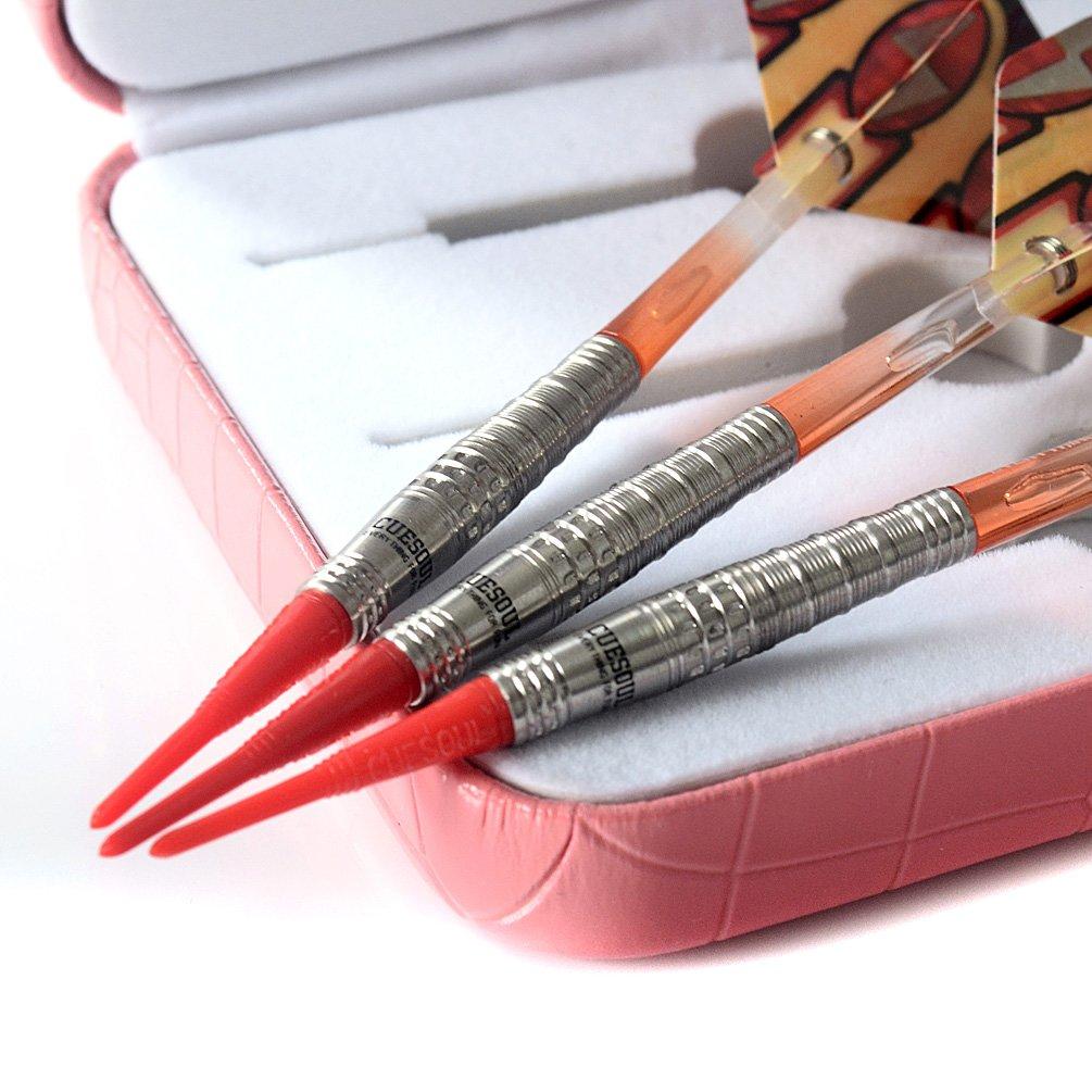 Набор дротиков Cuesoul Tungsten Soft Tip 20 г вольфрама с футляром 95%