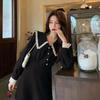 2024 Spring Retro French Slimming Long Sleeve Dress for Women