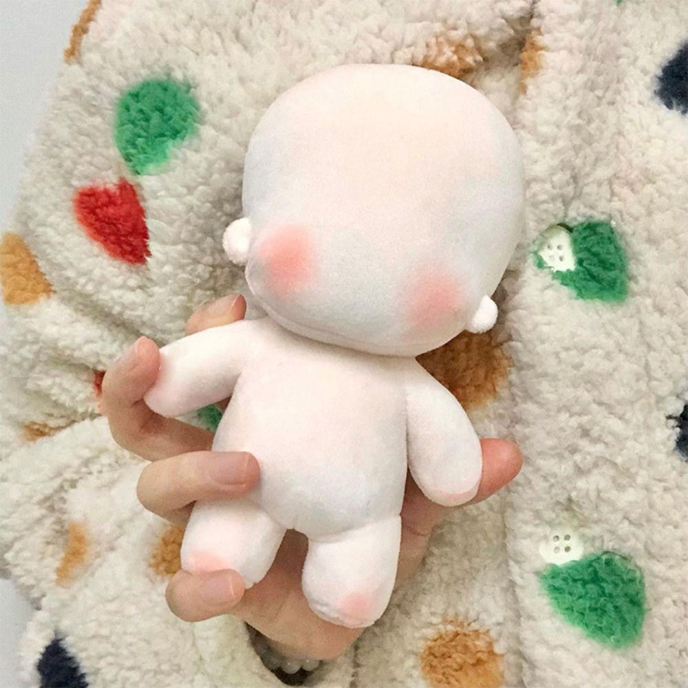 Stuffed Blank Unembroidery Cotton Doll Embroidery DIY Idoll Doll Blank Cotton Stuffed Toy  Toddler