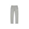 Embroidered Logo Fleece-Lined Warm Joggers with Elastic Waist Men Bottoms Gray BV2707-063