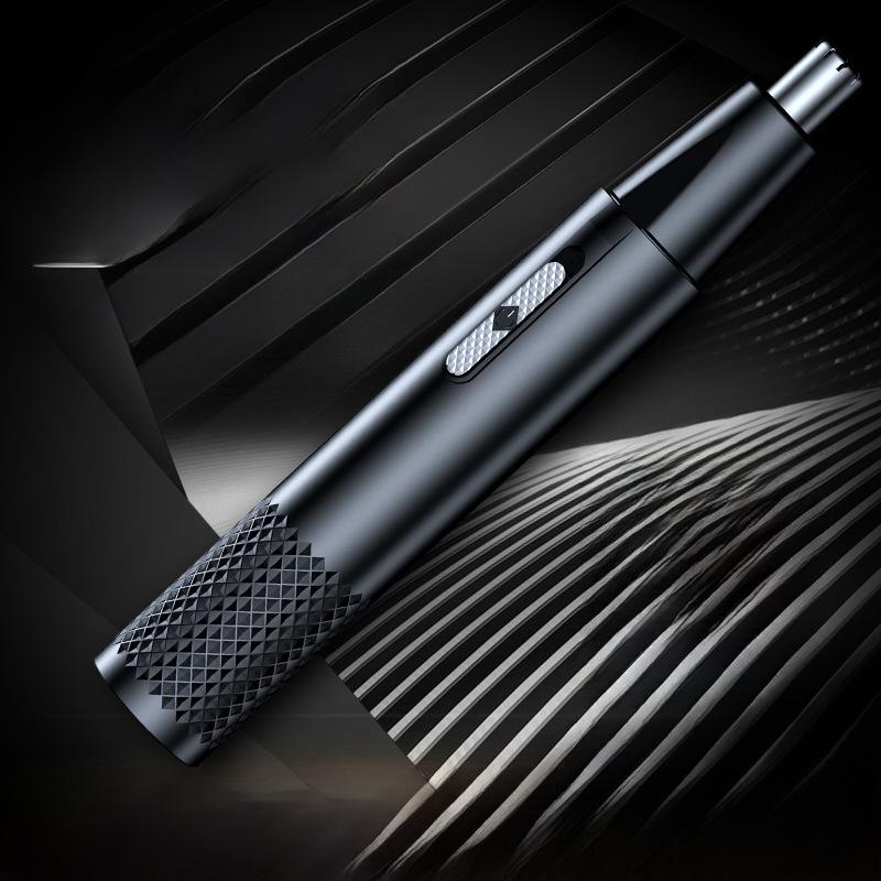 Электрический триммер для волос в носу и ушах, мини-бритва с насадкой для бакенбардов, унисекс