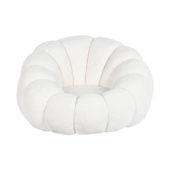Fauteuil - DKD Home Decor - 1 place - Blanc - 98 x 97 x 62 cm - Intérieur