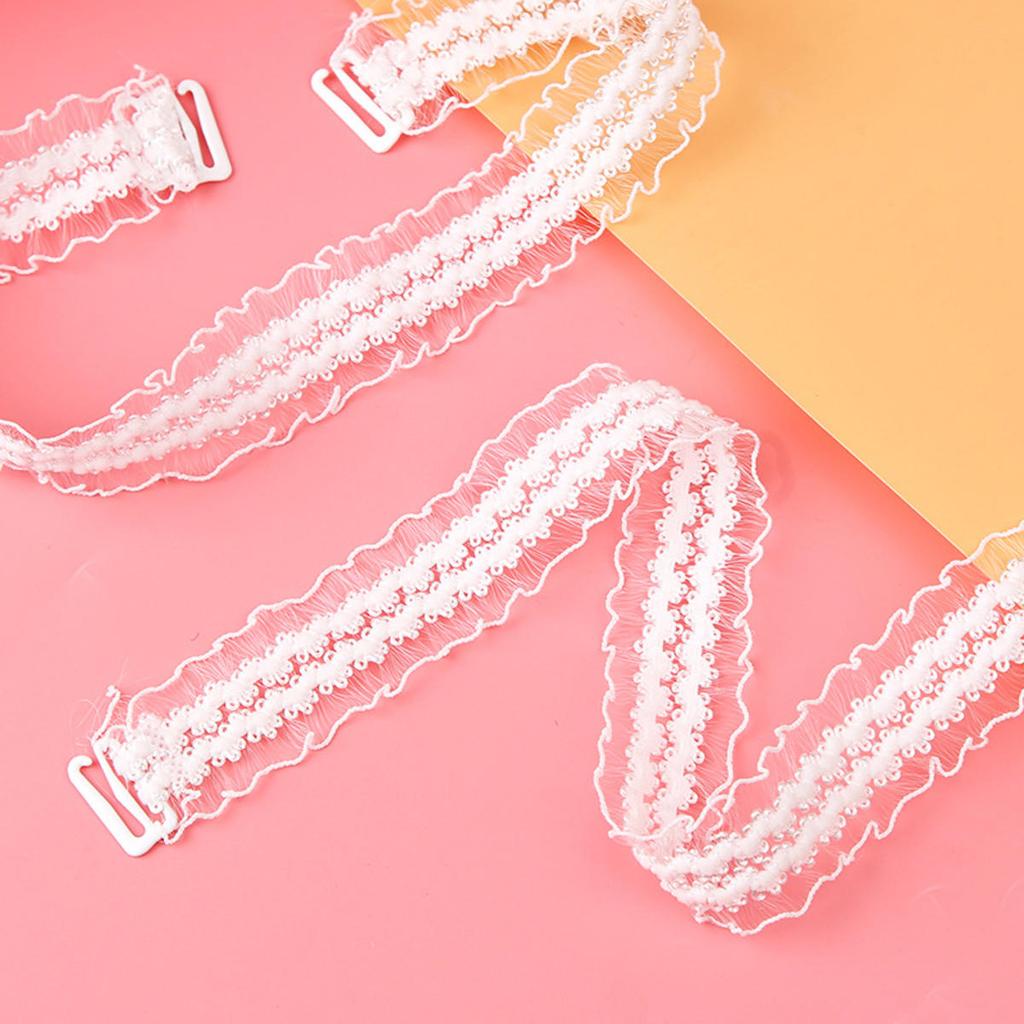 Регулируемые кружевные бретели для нижнего белья, женские эластичные, тянущиеся, для бюстгальтера, нескользящие, сетчатые, с полым цветочным узором, аксессуары для бретелей нижнего белья