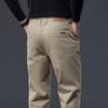 Men'S Casual Pants 2024 New Slim Fit Business Pants Men'S Spring And Autumn Wear Elastic Straight Leg Pants