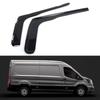 1 Pair Exterior Mount Vent Visors Side Window Wind Deflectors Rain Guards Rain Shield Vent Shade for TRANSIT MK8 2014-Up
