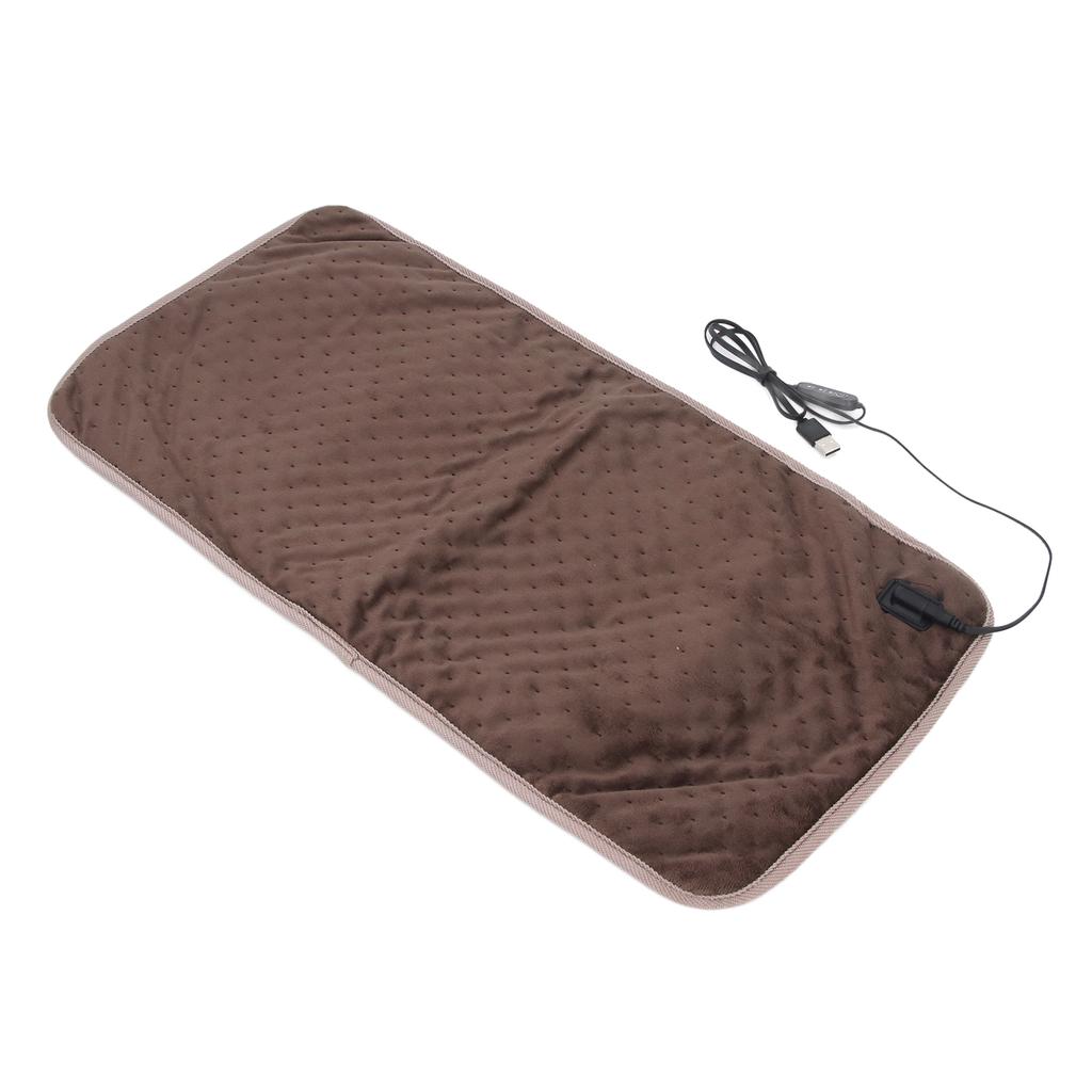 USB Heating Pad Portable 5V Electric Heated Blanket Pad with 3 Heat Settings 5 Foot Cord for Neck Shoulders Back Legs