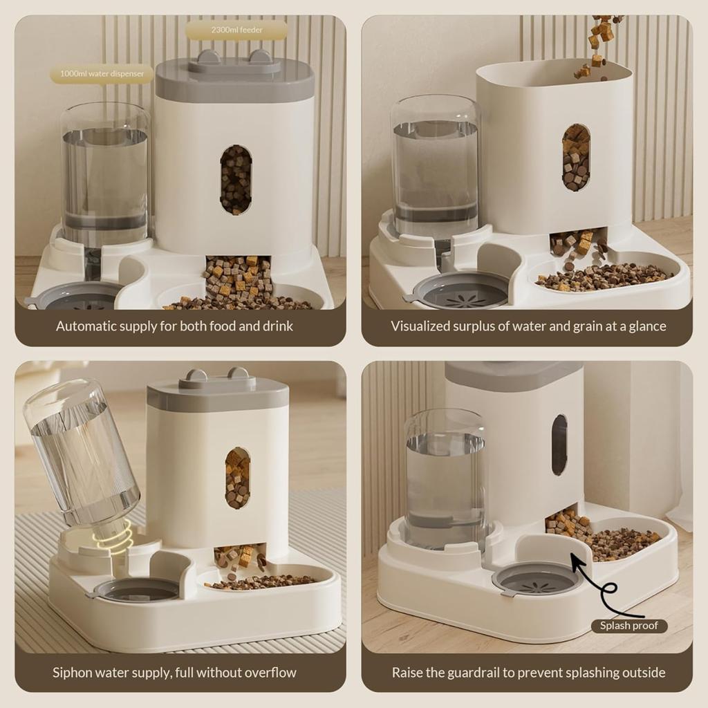 Automatic Cat Feeder Smart Pet Food Dispenser Automatic Cat Food Dispenser Cat Dog Bowl with Water Dispenser Pet Accessories New