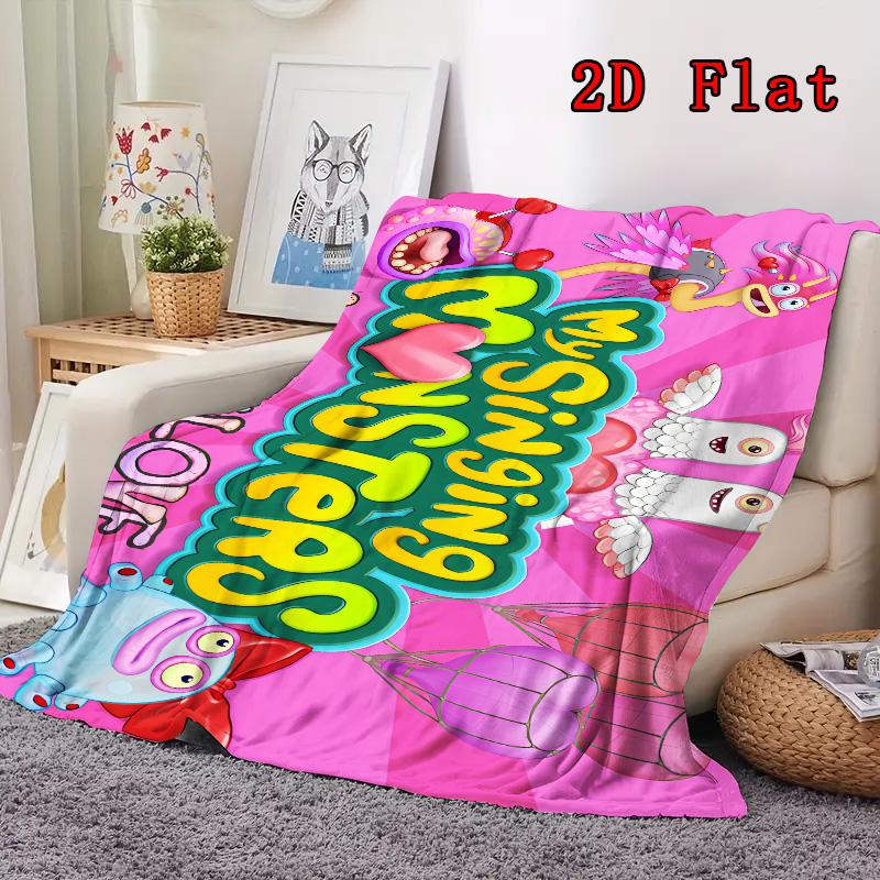 My Singing Monsters 2D Flat Pattern Flannel Blanket High quality All Seasons Warmth and Comfort Perfect for Christmas Gifts.MMT0918534