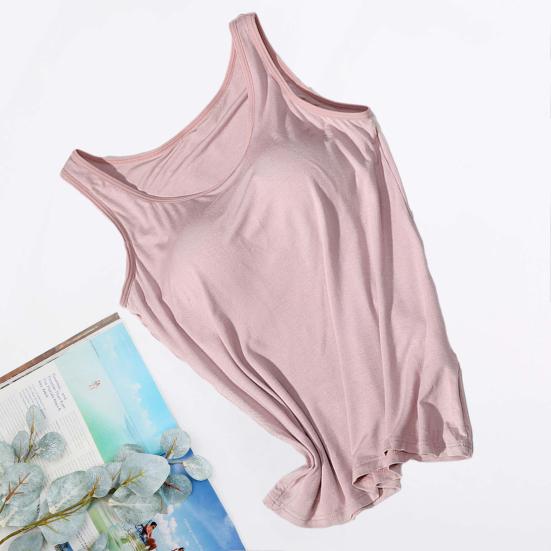 Жилет без рукавов с круглым вырезом и широкими бретелями, без косточек, женский однотонный жилет