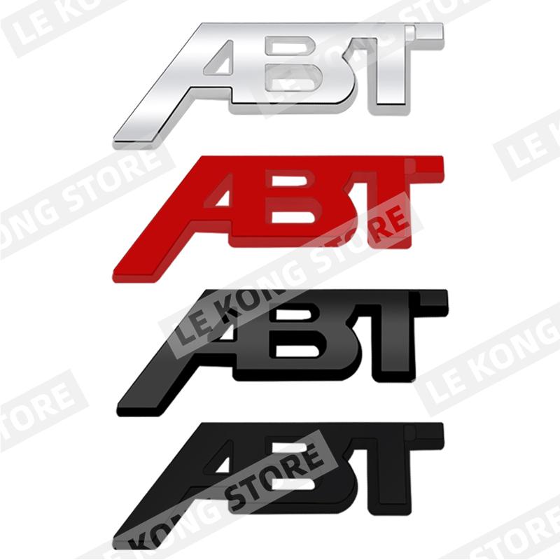 ABT Badge Emblem Front Hood Grille Sticker Decal Accessories For SEAT Hyundai Honda Skoda Fiat Abarth Q3 Q5 Metal Car Styling AL7