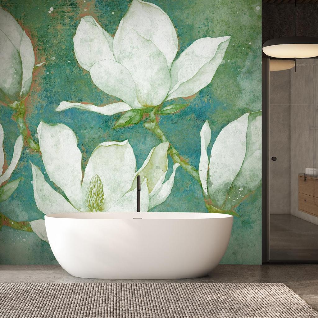 Обои Цветущие магнолии абстракция