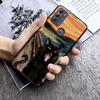 Phone Case For Moto G85 G55 G05 G14 G75 G31 G50 G10 G20 G30 G60 G13 G32 G84 G54 G53 G72 G24 Power Art Black Cat Wave Van