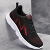 New versatile low-top sports fly-woven shoes, four-season large-size lightweight solid-color breathable casual running shoes
