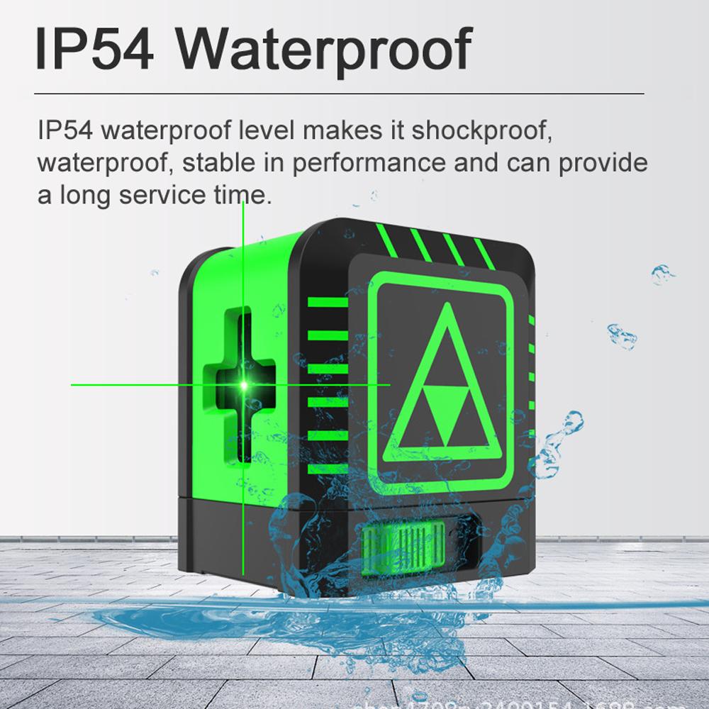 Маленький портативный 2-линейный лазерный нивелирный лазер 3 градуса Самовыравнивающаяся диагональная линия Многофункциональный