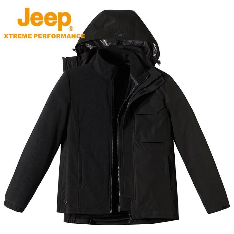 Jeep Мужская куртка 3-в-1 с флисовой подкладкой для активного отдыха