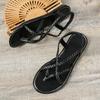 New Women's Woven Flat Sandals European American Fashion Lightweight Comfortable Casual Shoes Outdoor Vacation Beach Shoes