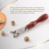 Leathercraft Spacer Handle Leather Stitching Roller Accessories Hand Tool Press Working