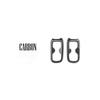 2PCS Car Interior Accessories 2-row Cup Holder Rear Drainage Cup Frame Trim ABS Material For Hyundai Santa Fe MX5 2024 2025 LHD