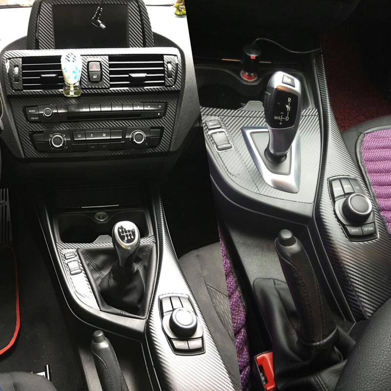 For BMW 1 Series F20 2012-2016 Car-Styling 3D/5D Carbon Fiber Car Interior Center Console Color Molding Sticker Decals Parts