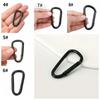 5pcs Aluminum Zinc Zinc Alloy D Type Carabiner Electrophoresis Outdoor Sports Buckle  Fishing