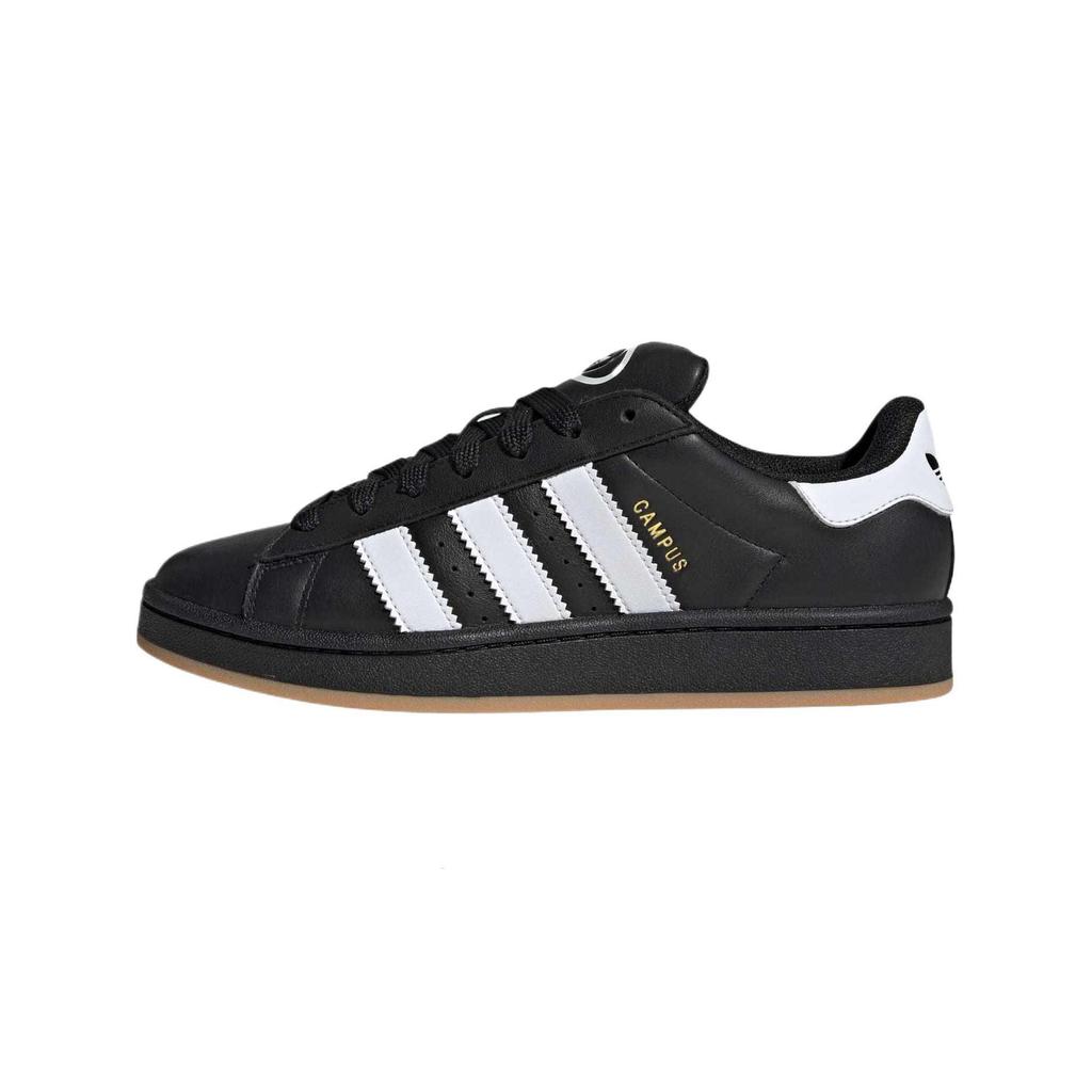 adidas Кампус 00-х Основной черный кожаный с резиновой подошвой Унисекс кроссовки Облачно-белый JP9997