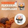 Funny Ghost Campfire Flickering Nightlight 3D Faux Campfire Night Light Ghost Bonfire Night Light