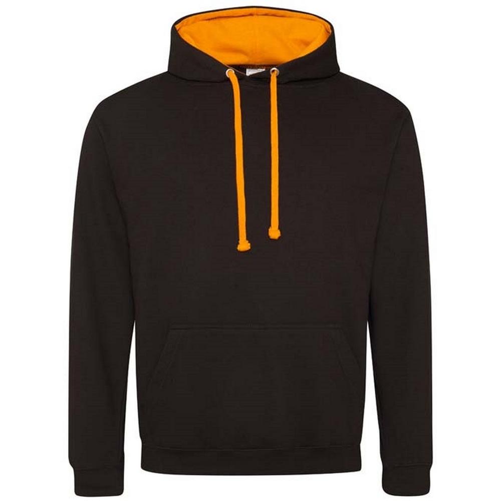 Унисекс толстовка с капюшоном Awdis для взрослых, однотонная, в стиле "varsity"