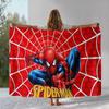 Мультяшное фланелевое одеяло Мстители Человек-паук от Marvel, Ультрамягкое теплое плюшевое покрывало для дома, спальни, кровати, дивана, офиса, пикника