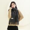 Cashmere Scarf for Women Autumn and Winter Imitation Cashmere Scarf Versatile Men's Shawl High End Solid Color Wool Scarf