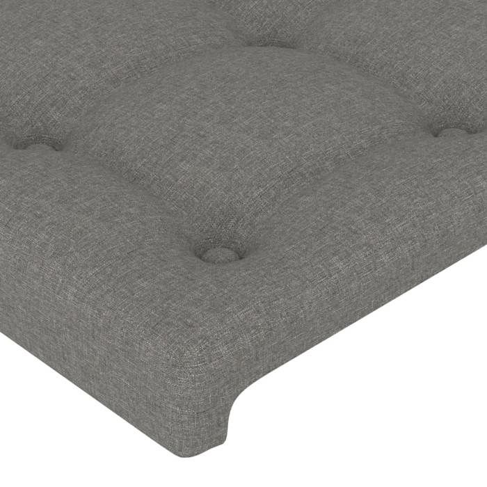 Tête de lit - Maison Exclusive - Gris foncé - 160x5x118/128 cm - Hauteur réglable