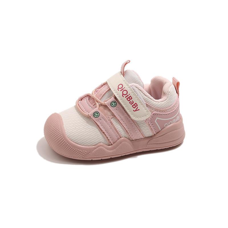 Baby Toddler Shoes Men's Spring and Autumn Baby Shoes Soft Sole Non-slip 0 1-3 Year Old Girl Shoes Do Not Fall Off Breathable Single Shoes