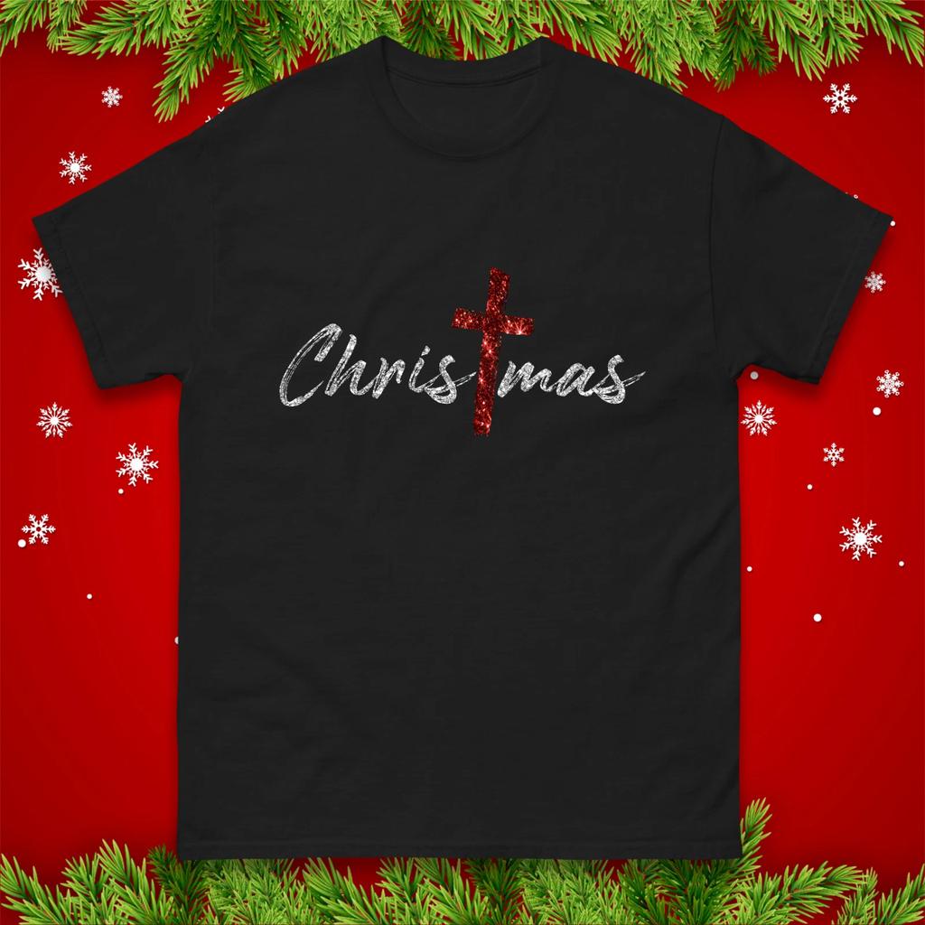 Merry Christmas T shirt, Funny Xmas Outfit Cross Christmas Unisex Tee Shirt Gift