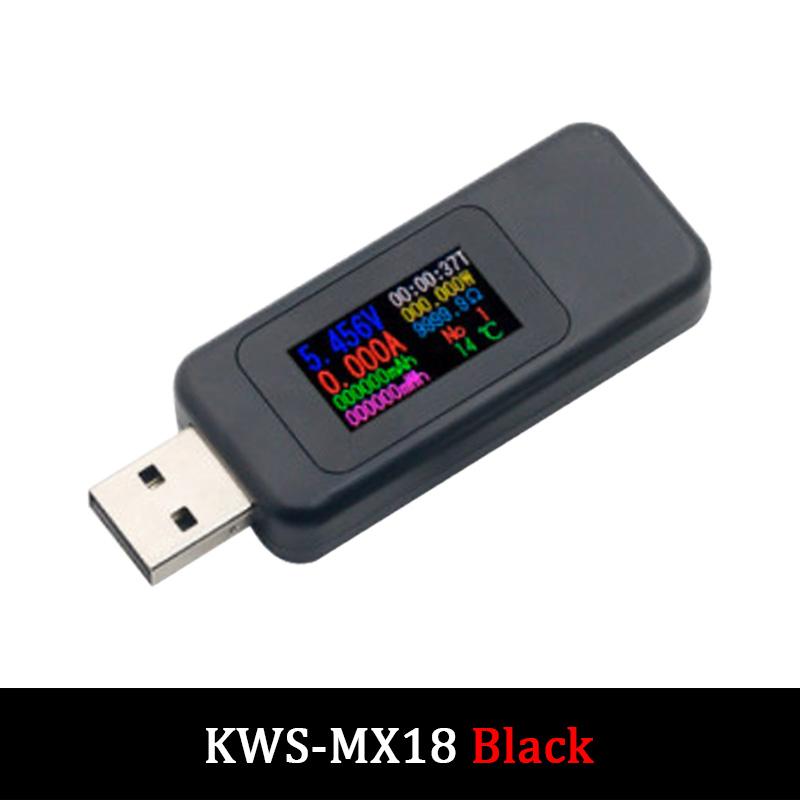 LIZAO 10-в-1 USB-тестер DC Цифровой вольтметр Амперметр с цветным экраном для тестирования зарядных устройств Power Bank