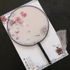 New Semi-Transparent Ancient-Style Round Fan, Double-Sided Palace Fan, Bridal Round Fan, Dance Fan, Chinese Style Classical Hanfu Small Fan