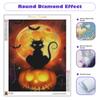 Алмазная картина Хэллоуин тыква мозаика кошка 5D DIY вышивка луна творческие хобби домашний декор 30x40 см/12x16 дюймов